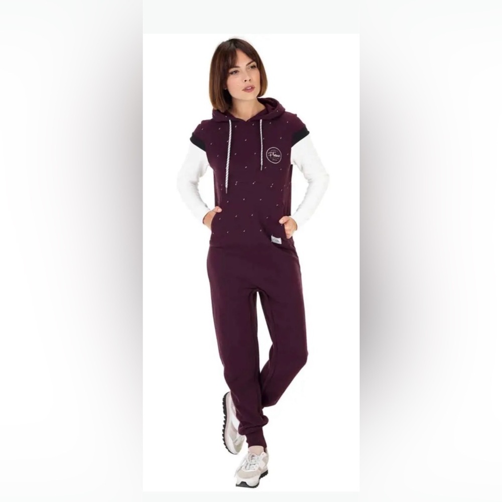 Picture Organic Clothing Hooded Size Small Color Block Loungewear Bodysuit